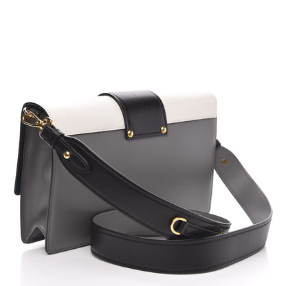 Prada City Calf Ribbon Bag Black Marmo Bianco 4 of 10