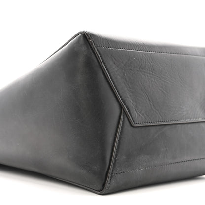 Celine Soft Grained Calfskin Sangle Bucket Bag Black 7 of 12