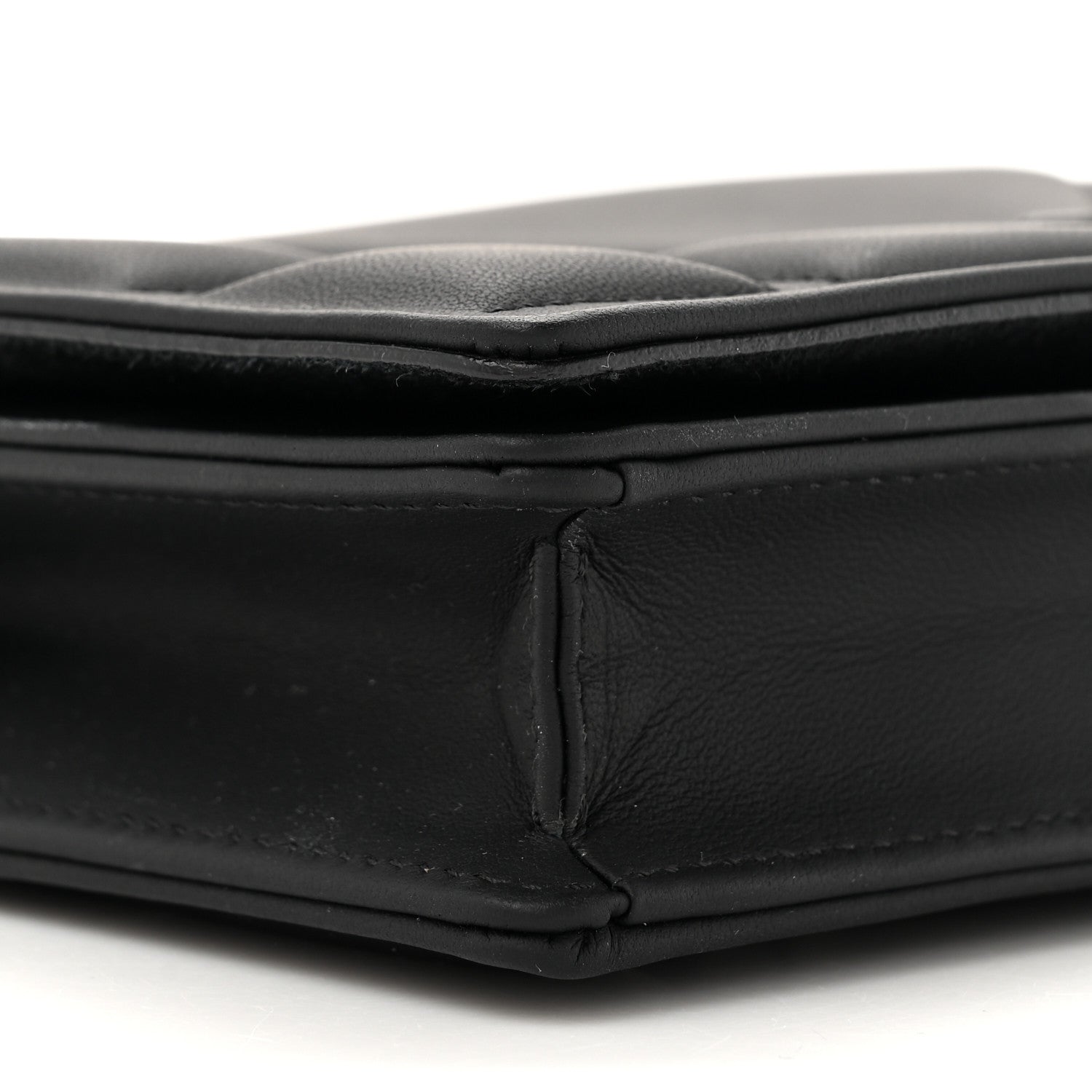 Christian Dior Ultra Matte Calfskin Diorama Wallet on Chain Pouch Black 10 of 11