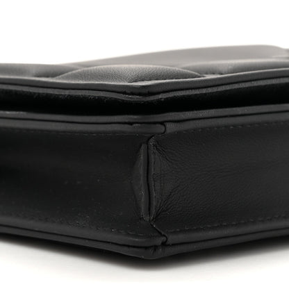 Christian Dior Ultra Matte Calfskin Diorama Wallet on Chain Pouch Black 10 of 11