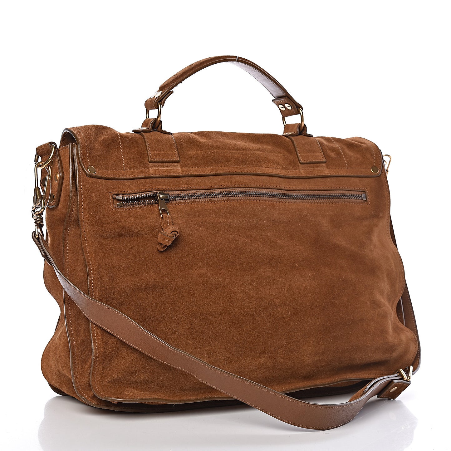 Suede Medium PS1 Satchel Tobacco