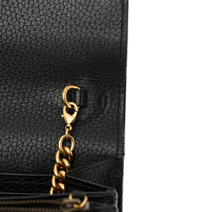 Gucci Calfskin GG Marmont Chain Wallet Black 13 of 13