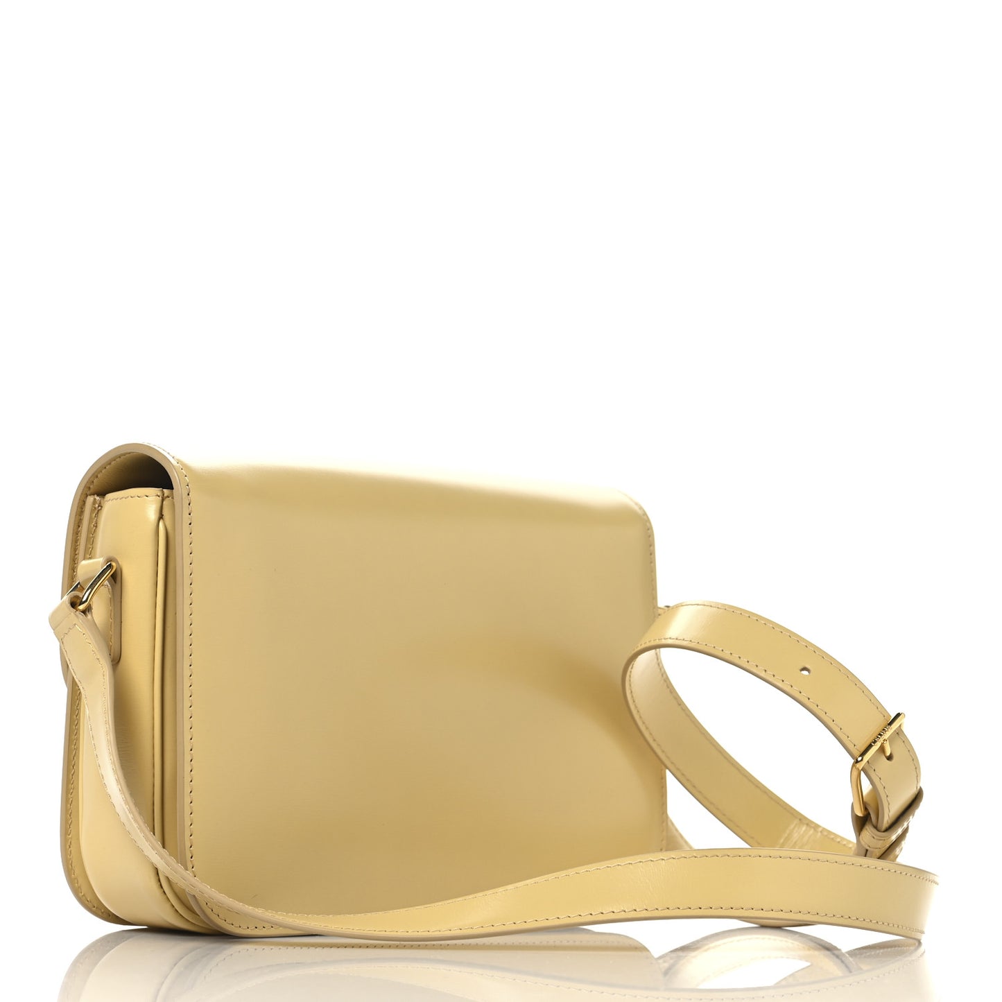 Shiny Calfskin Medium Triomphe Pollen