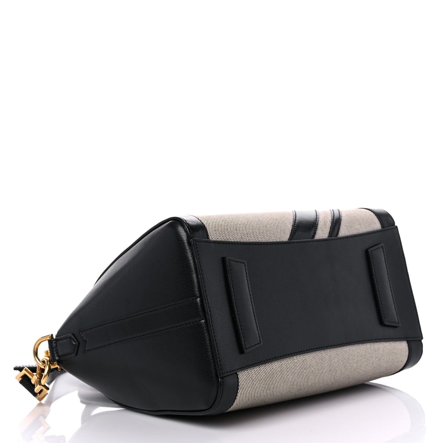 Givenchy Canvas Sugar Goatskin Striped Small Antigona Black 4 of 14