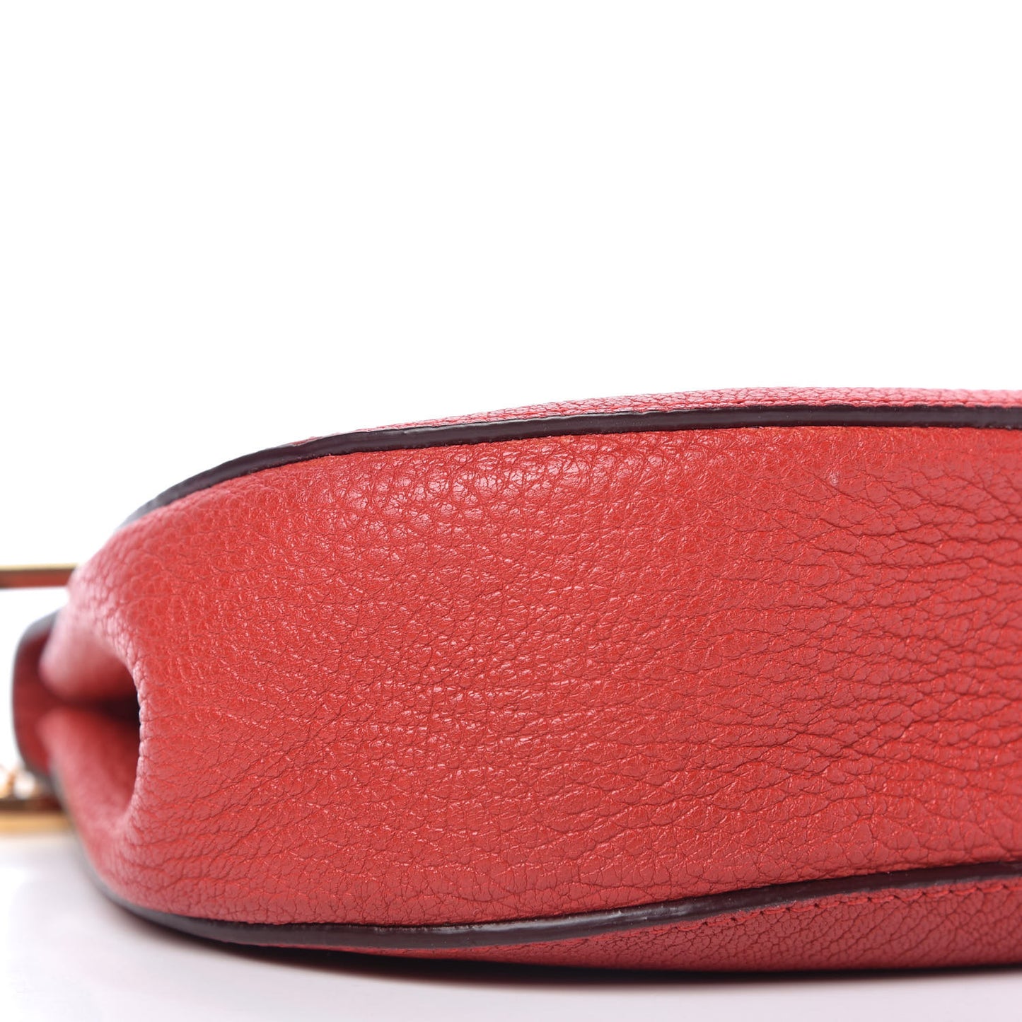 Grained Lambskin Mini Drew Shoulder Bag Plaid Red