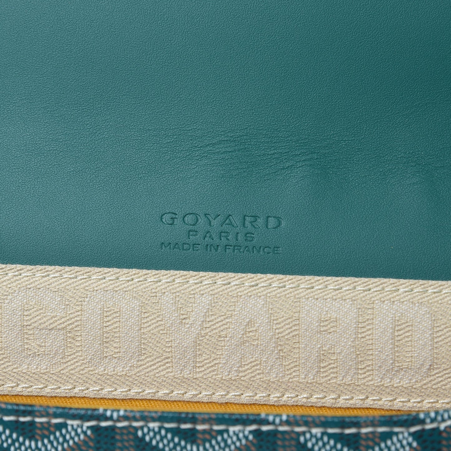 Goyardine Monte Carlo Bois Clutch Green