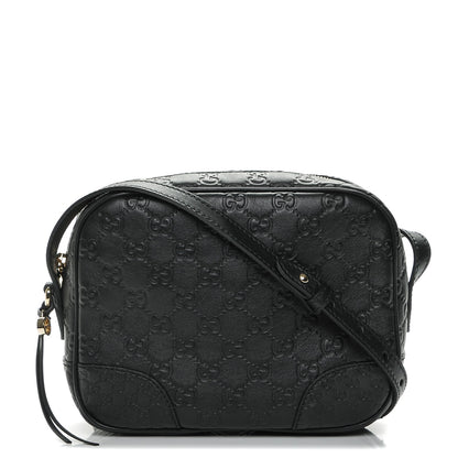 Gucci Guccissima Mini Bree Messenger Bag Black 1 of 6