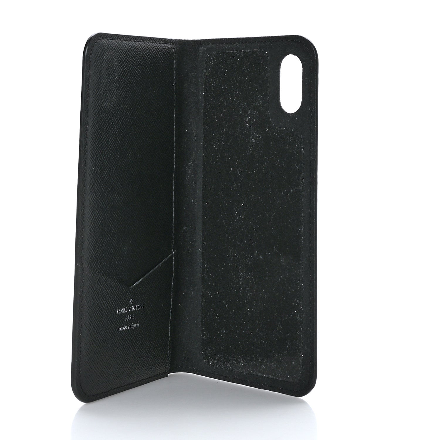 Louis Vuitton Monogram Eclipse iPhone XS Max Folio Case Black 5 of 6