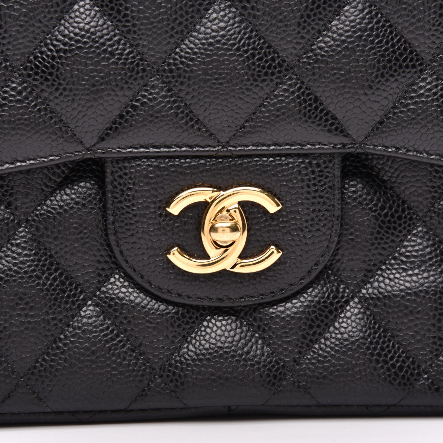 Chanel Caviar Quilted Jumbo Double Flap Black 10 of 11