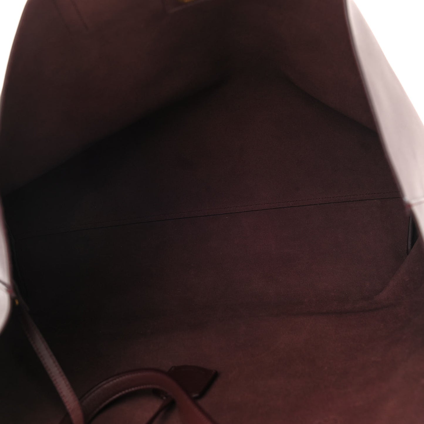 Calfskin Large Shopping Tote Old Bordeaux