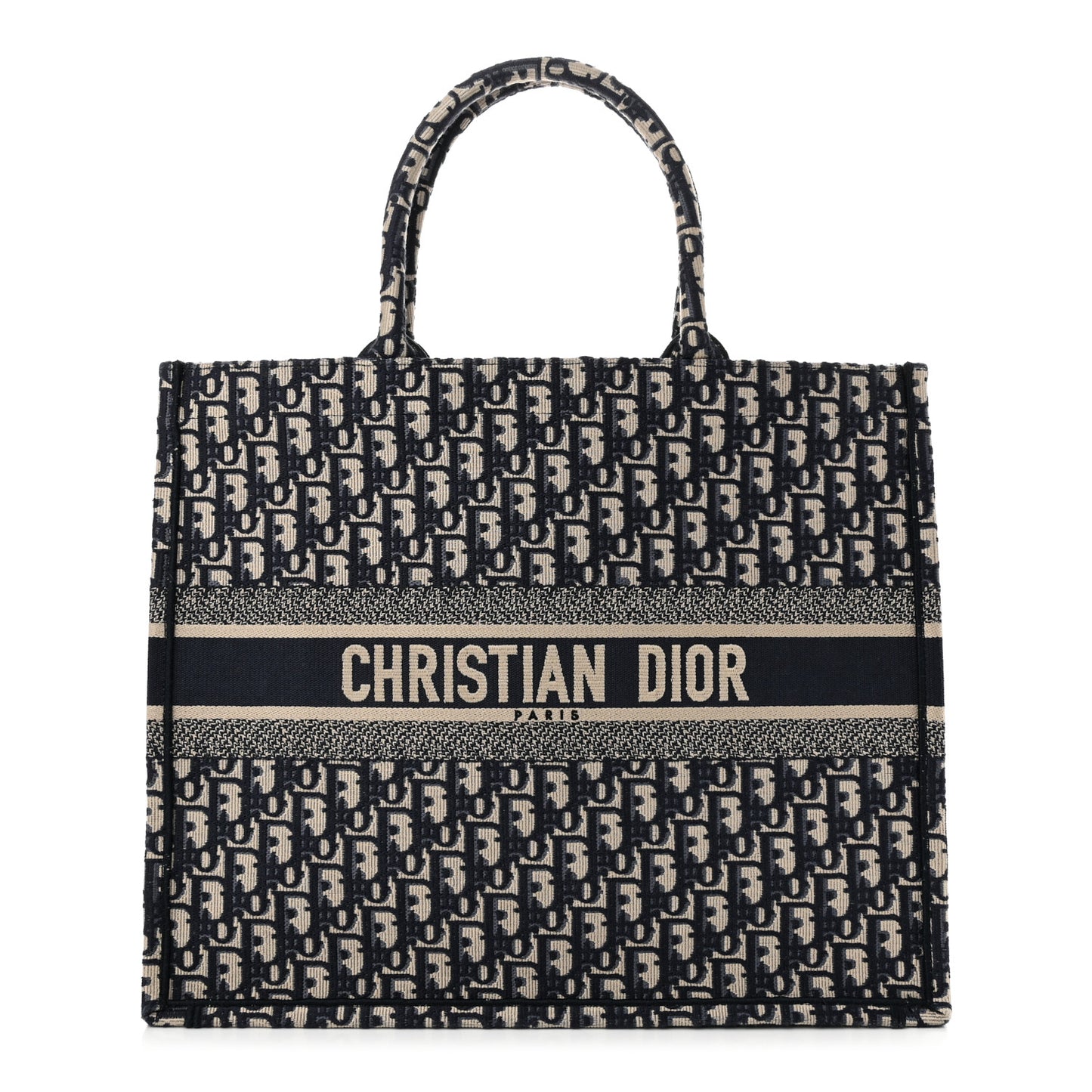 Oblique Large Book Tote Blue Multicolor