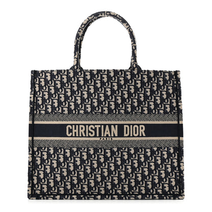 Christian Dior Oblique Large Book Tote Blue Multicolor 1 of 11