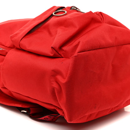 Chloe OFF-WHITE Canvas Mona Lisa Backpack Red 8 of 30