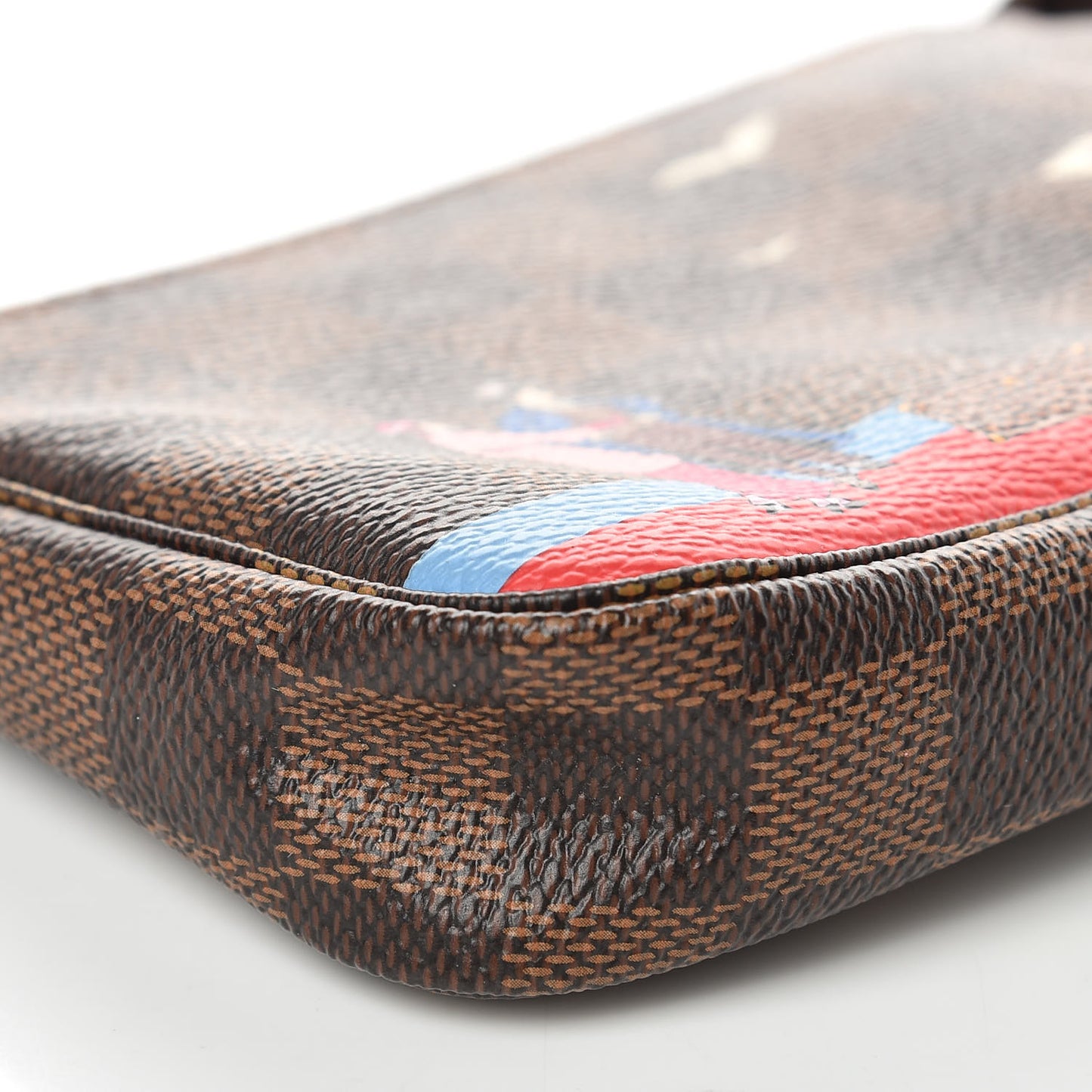 Damier Ebene 2016 Christmas Animation Mini Pochette Accessories