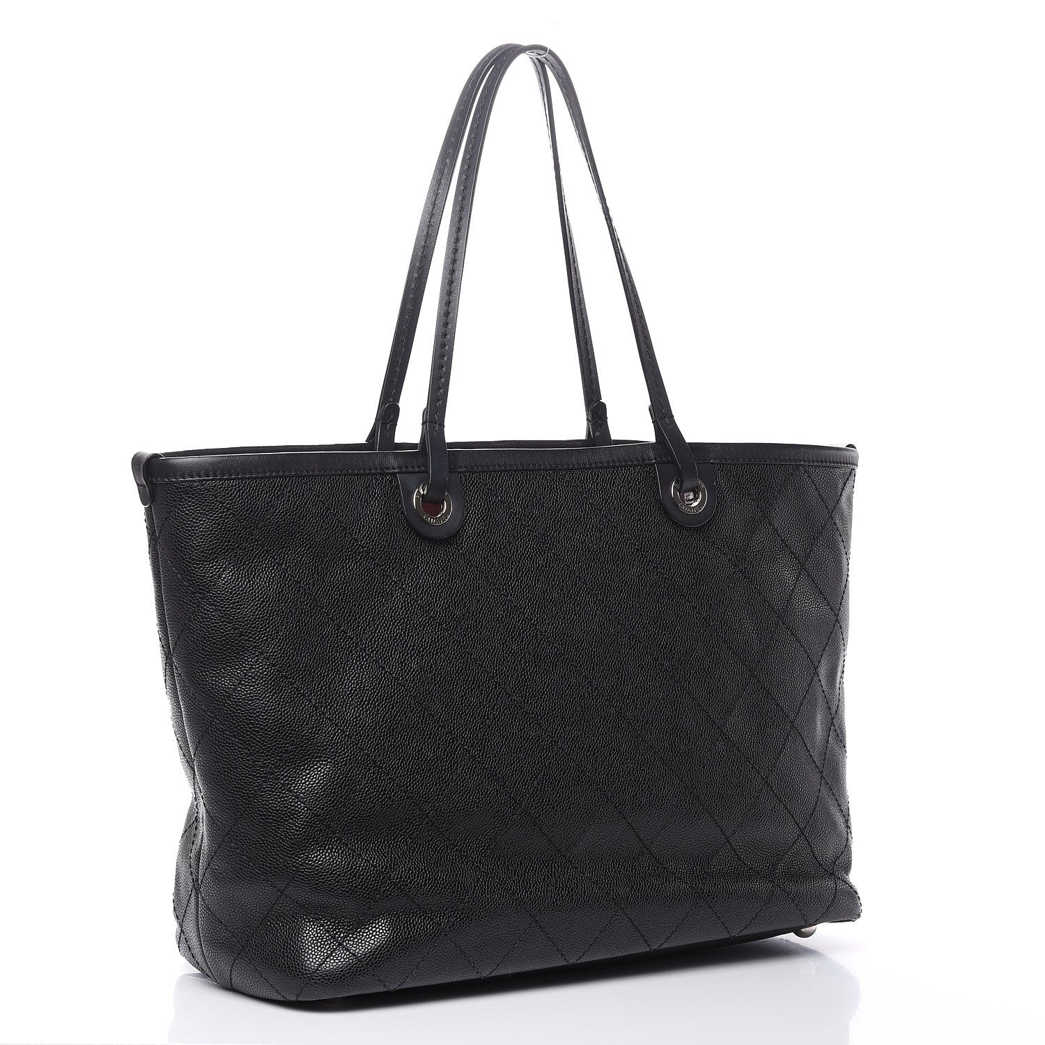 Chanel Grained Calfskin Large Shopping Fever Tote Black 4 of 17