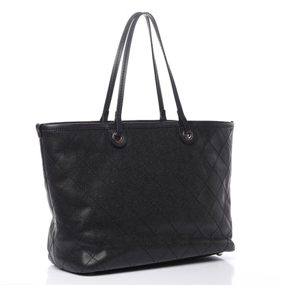 Chanel Grained Calfskin Large Shopping Fever Tote Black 4 of 17