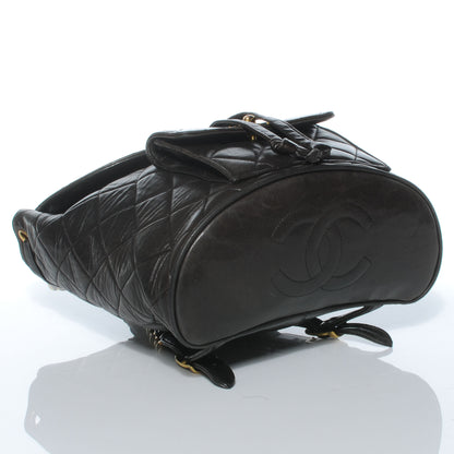 Chanel Lambskin Quilted Chain Backpack Dark Brown 4 of 8