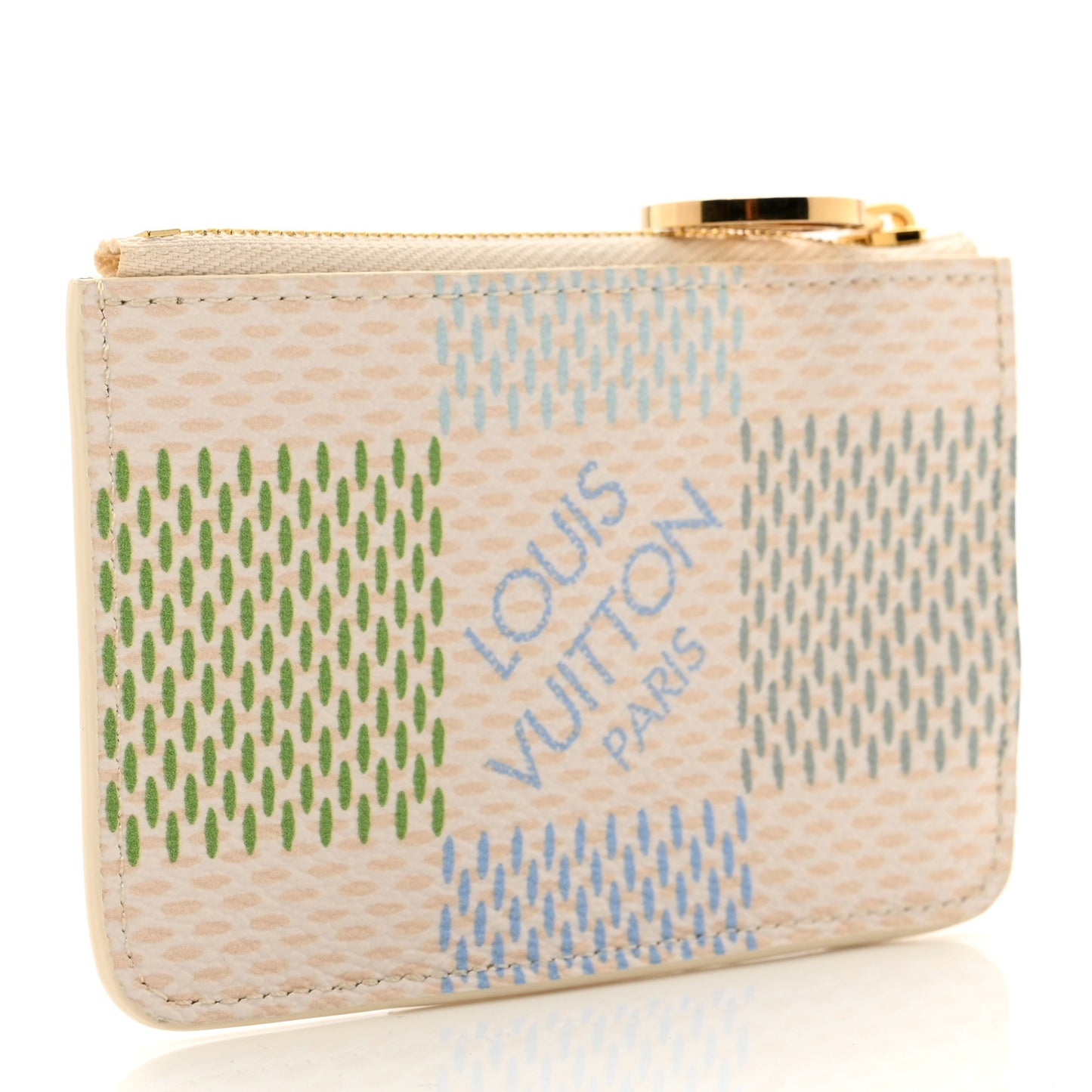Damierlicious Zipped Romy Card Holder Pistachio Green