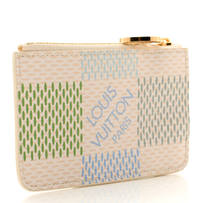 Louis Vuitton Damierlicious Zipped Romy Card Holder Pistachio Green 3 of 7