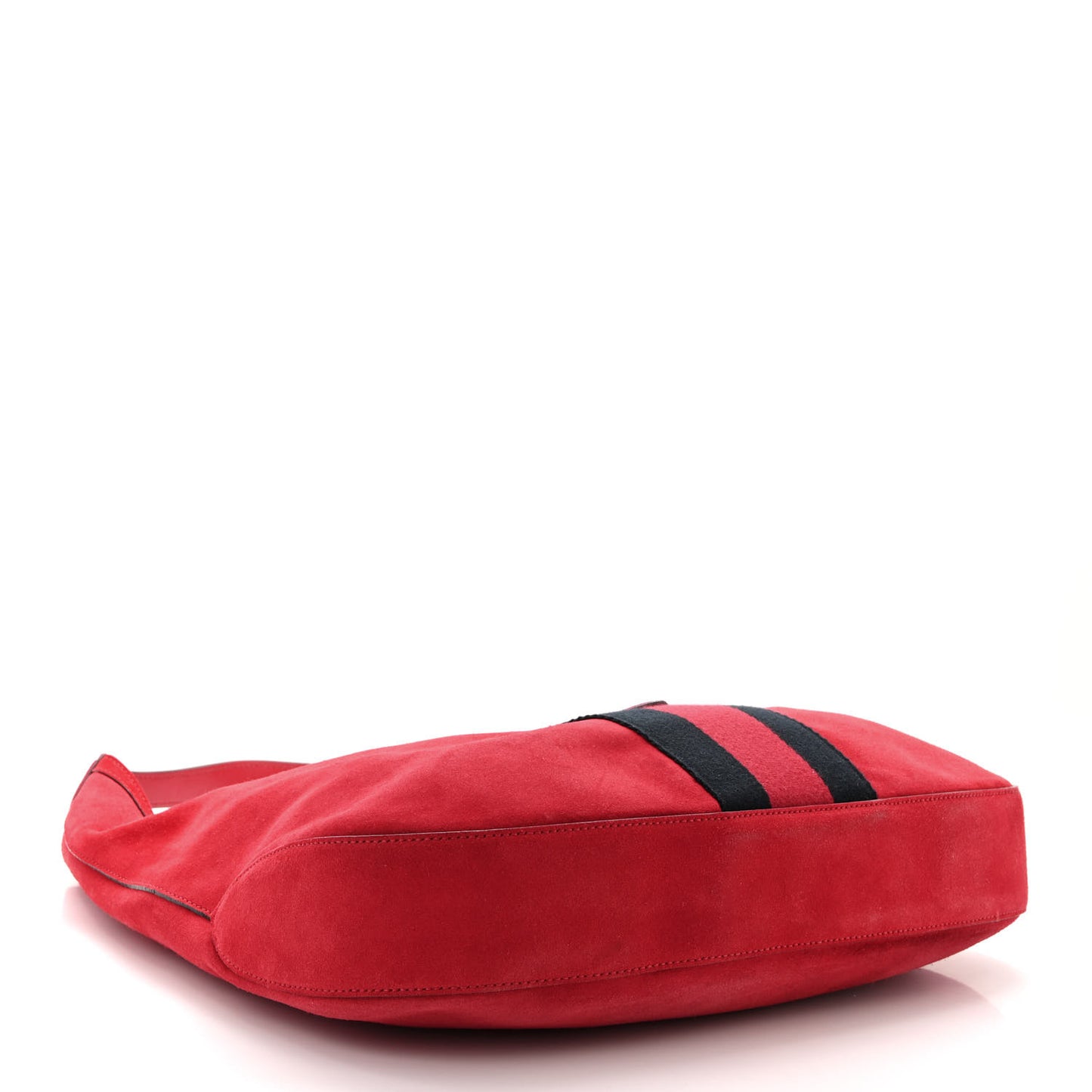 Soft Suede Web Large Jackie Hobo Red