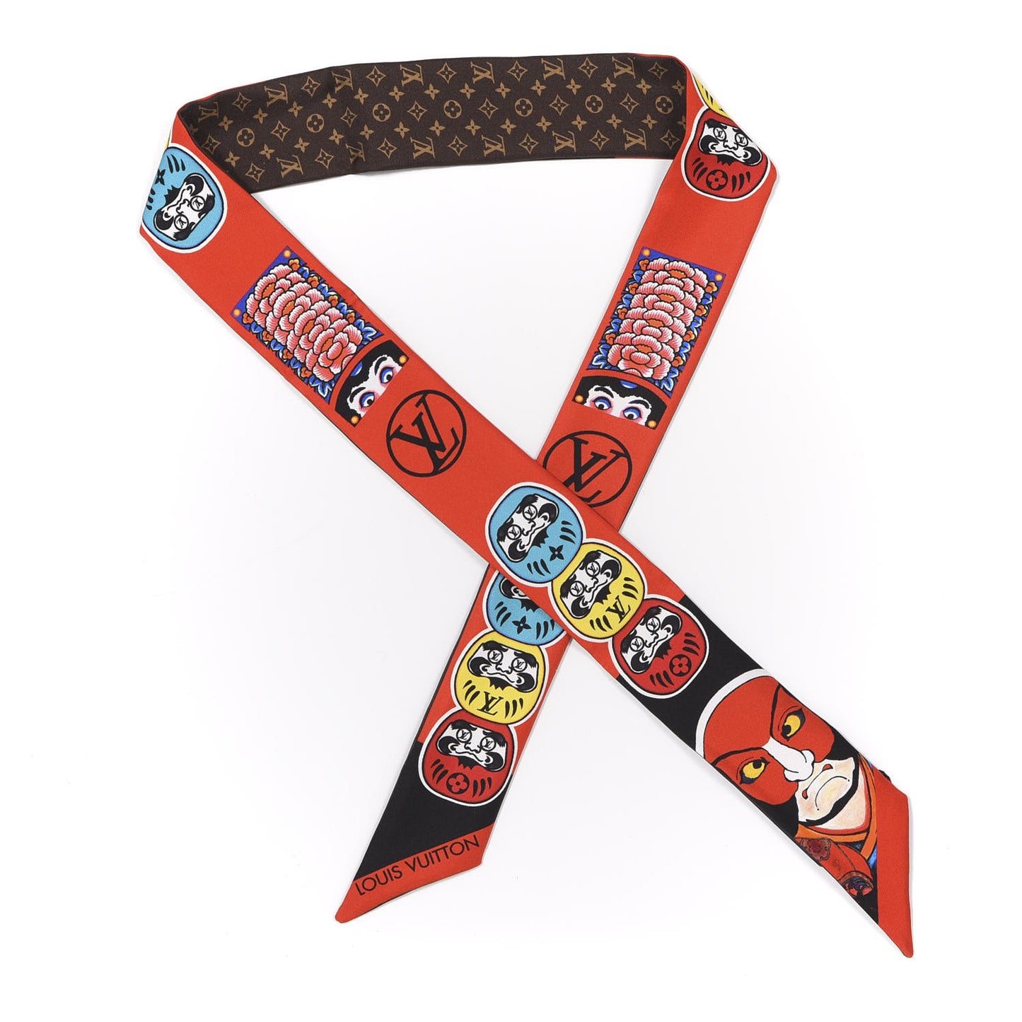 Silk Monogram Kabuki Stickers BB Bandeau Black