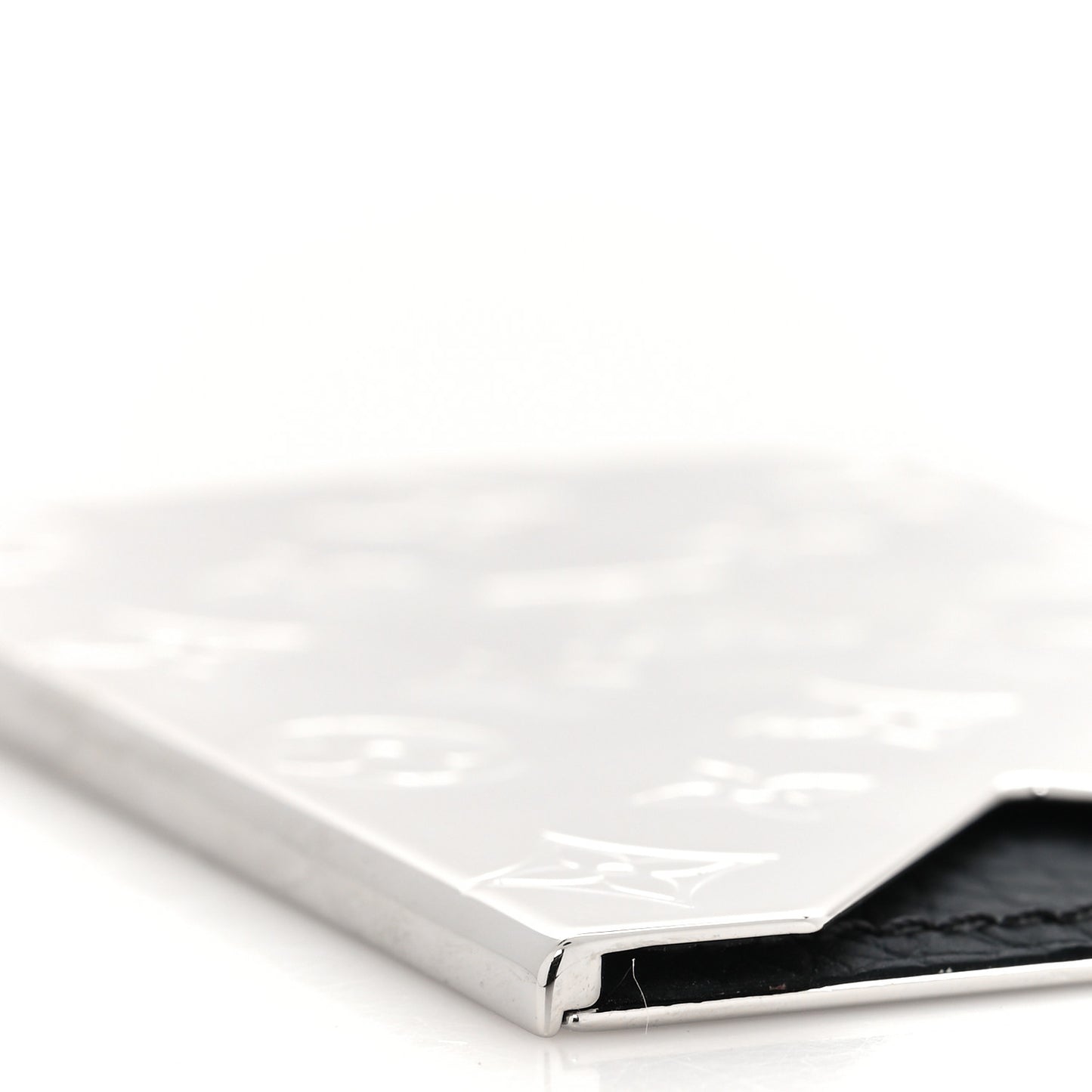 Metal Taurillon Monogram Card Holder