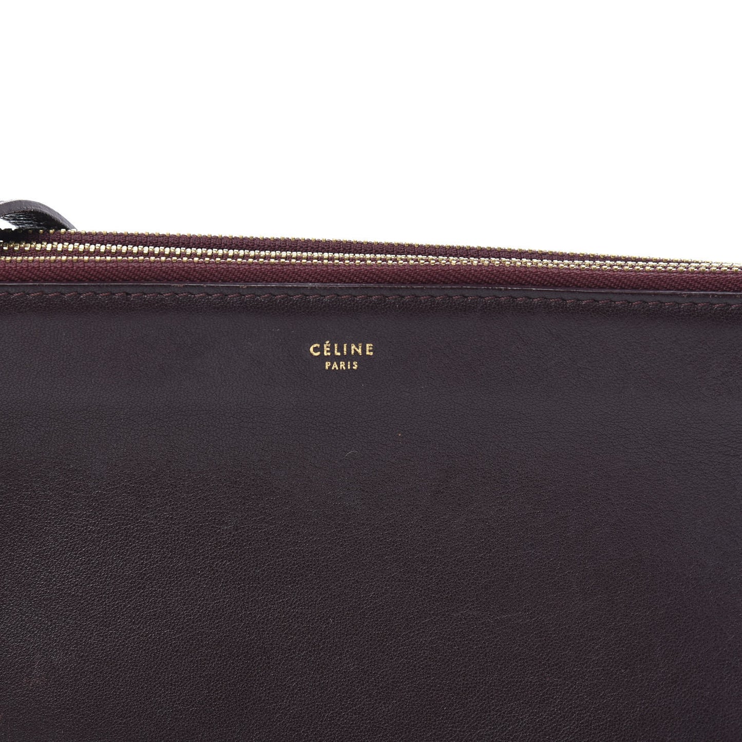 Smooth Lambskin Small Trio Crossbody Bag Burgundy