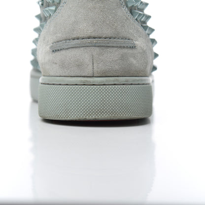 Christian Louboutin Veau Velours Mens Louis Orlato Flat Spikes Sneakers 42 Light Green 23 of 23
