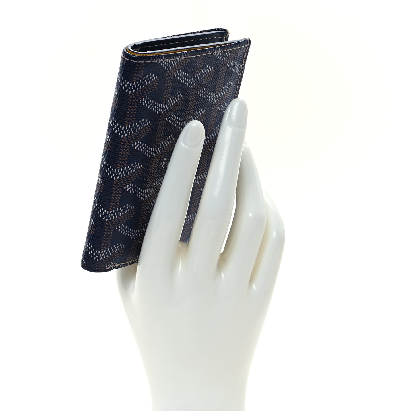 Goyardine Saint Pierre Card Holder Navy