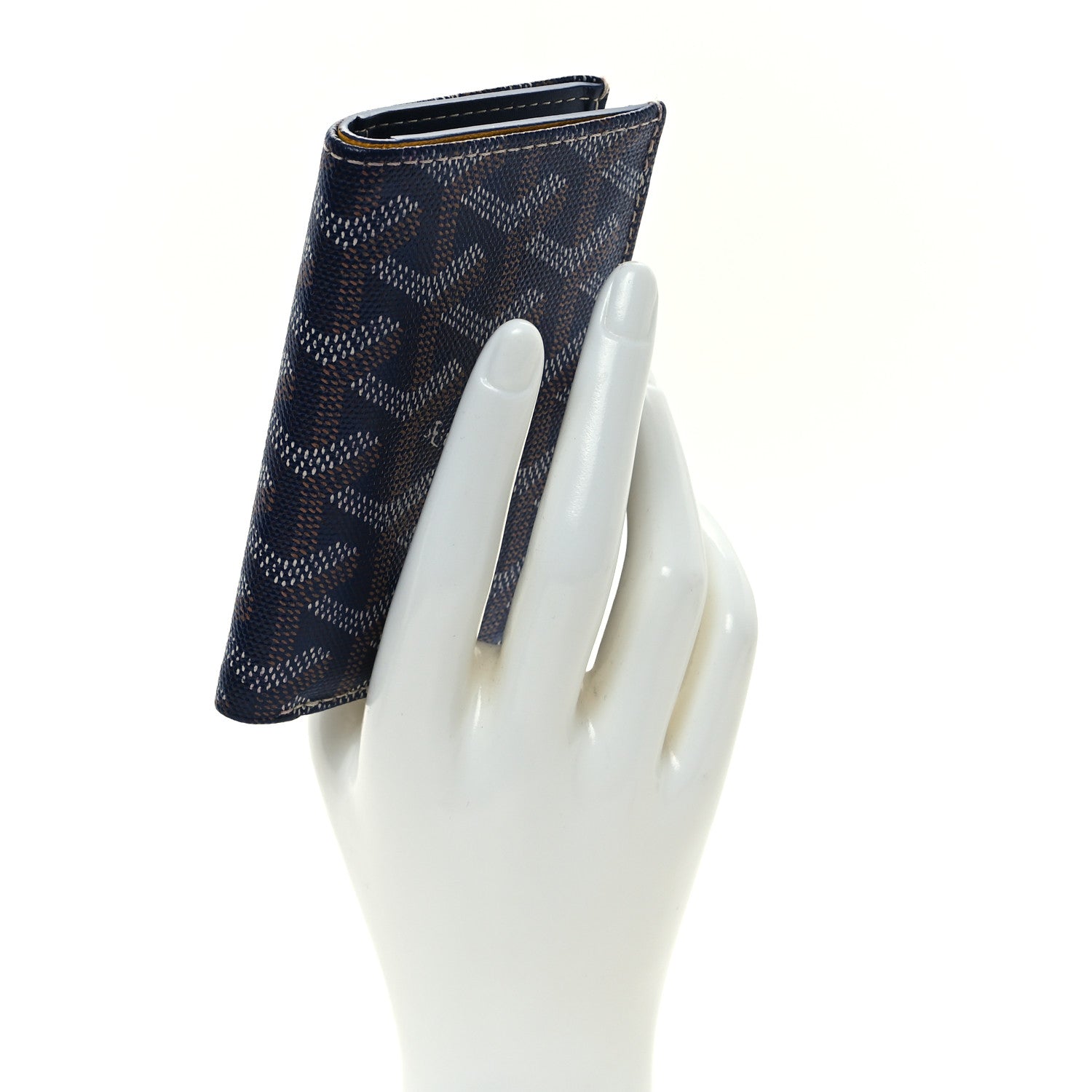 Goyard Goyardine Saint Pierre Card Holder Navy 2 of 7