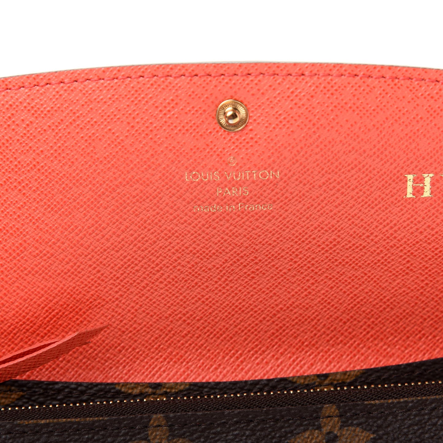 Monogram Emilie Wallet Poppy