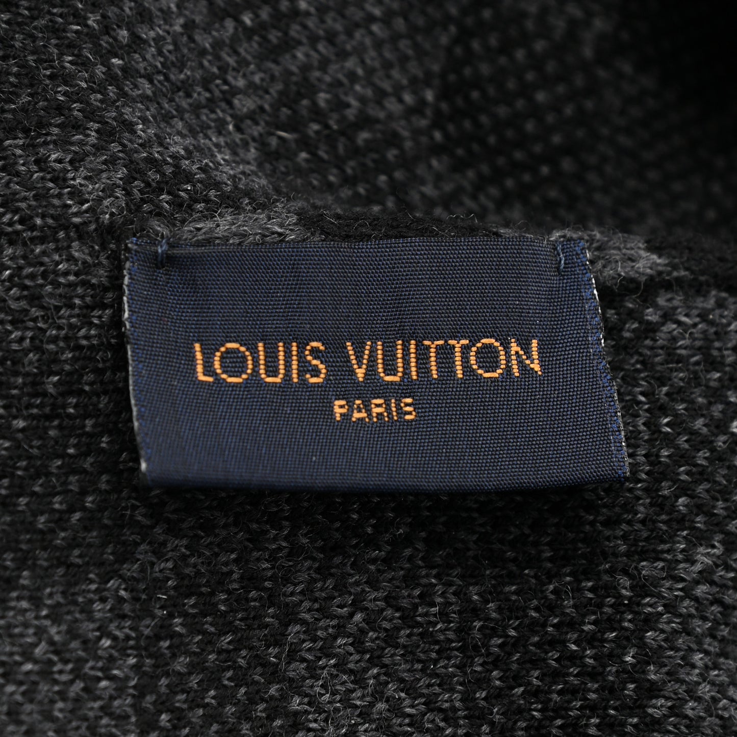 Wool Bonnet Petit Damier Graphite Beanie Hat