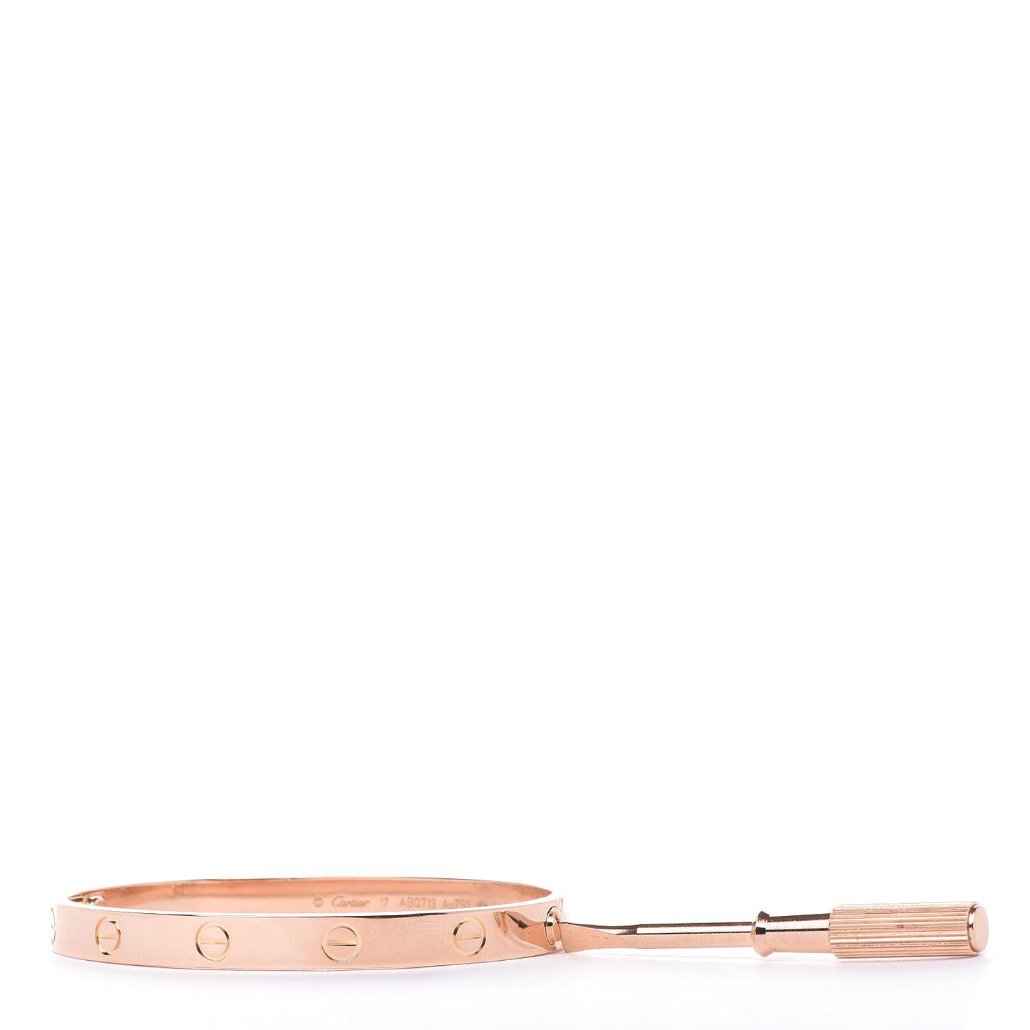 18K Pink Gold LOVE Bracelet 17