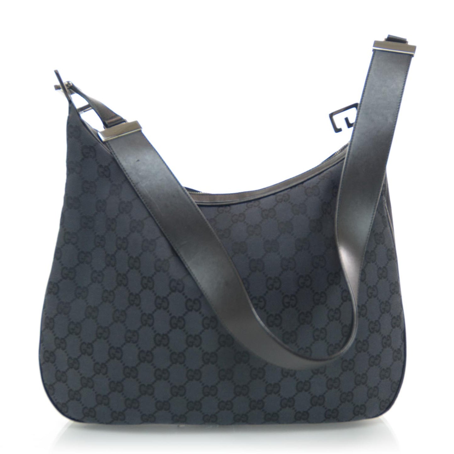 Monogram Canvas Messenger Bag Black