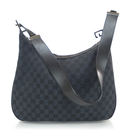 Gucci Monogram Canvas Messenger Bag Black 1 of 8