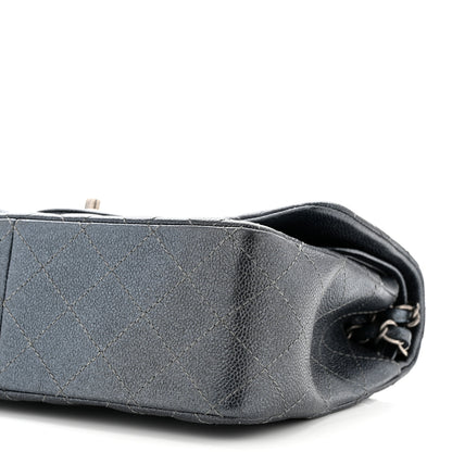Chanel Pearly Caviar Quilted Jumbo Double Flap Grey 10 of 10
