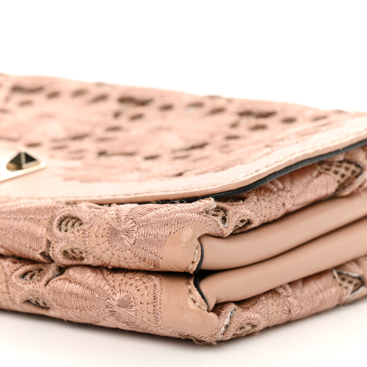 Valentino Garavani Nappa Lace Girello Flap Blush 10 of 13