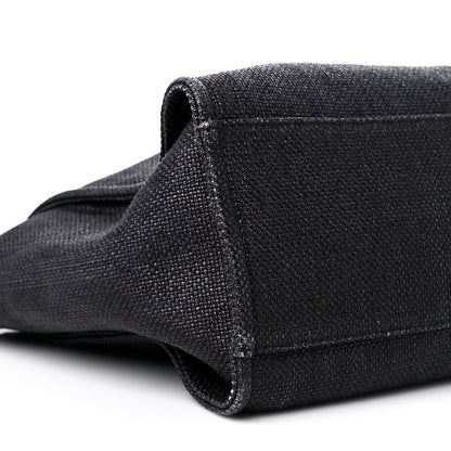 Chanel Woven Straw Raffia Medium Deauville Tote Black 8 of 10