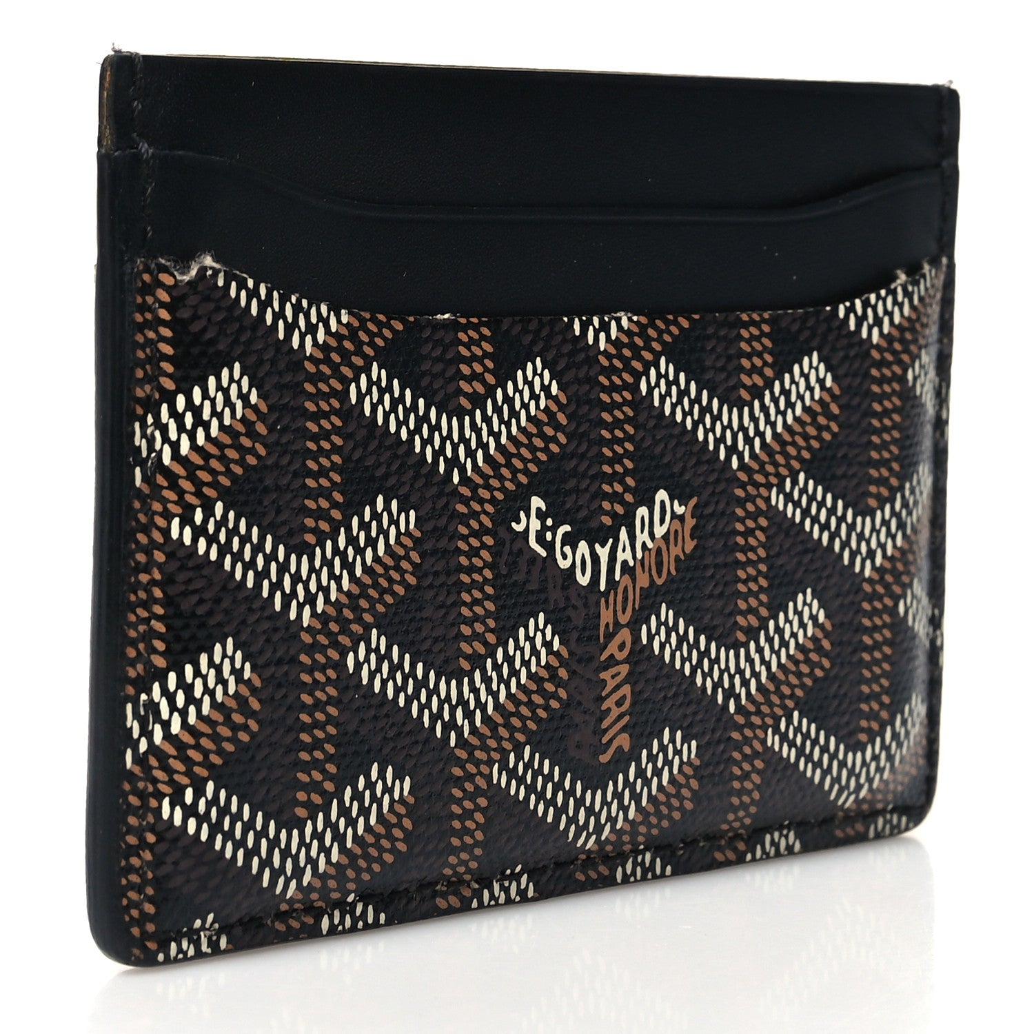 Goyard Goyardine Saint Sulpice Card Holder Black 3 of 11