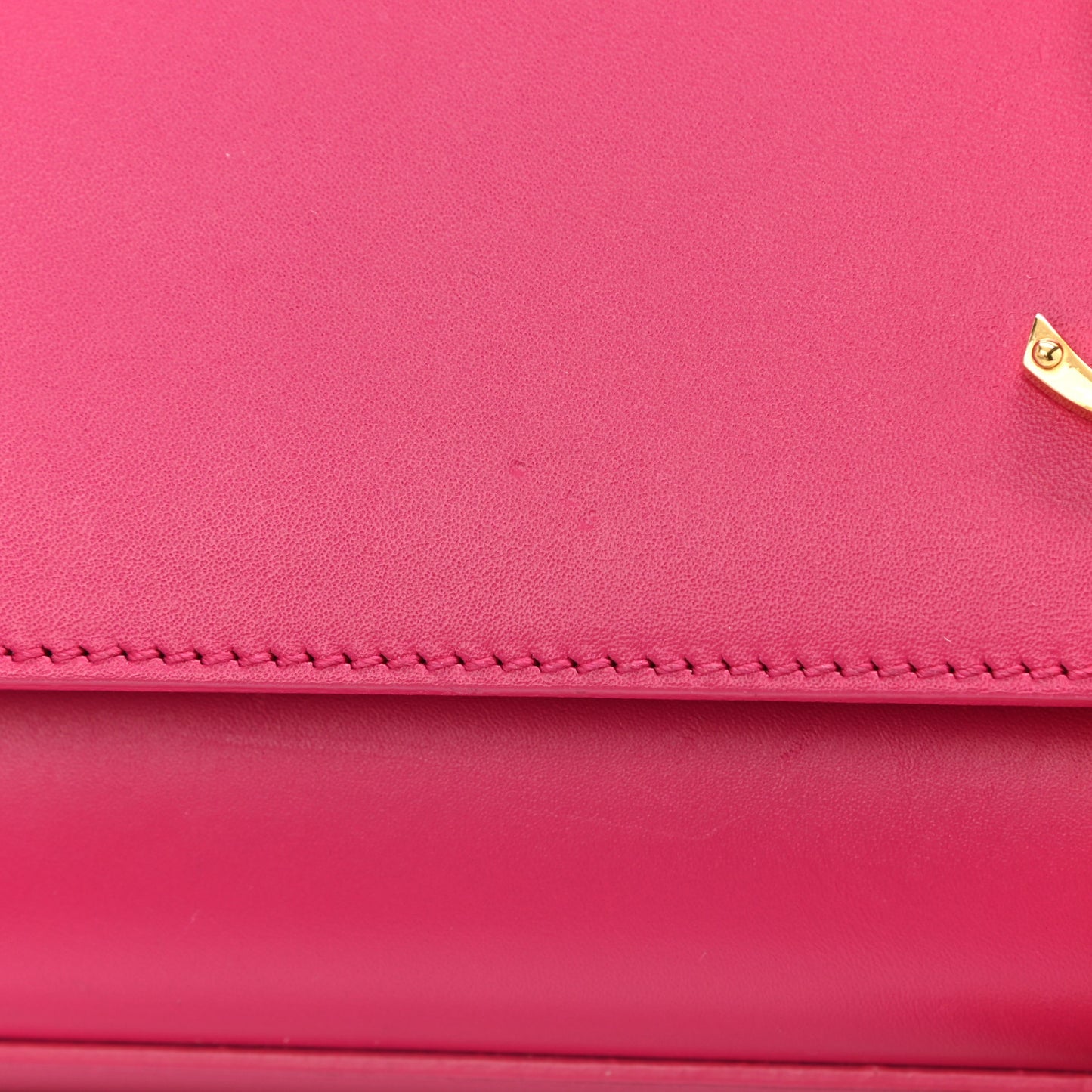 Smooth Calfskin Medium Classic Monogram Kate Tassel Satchel Fuchsia