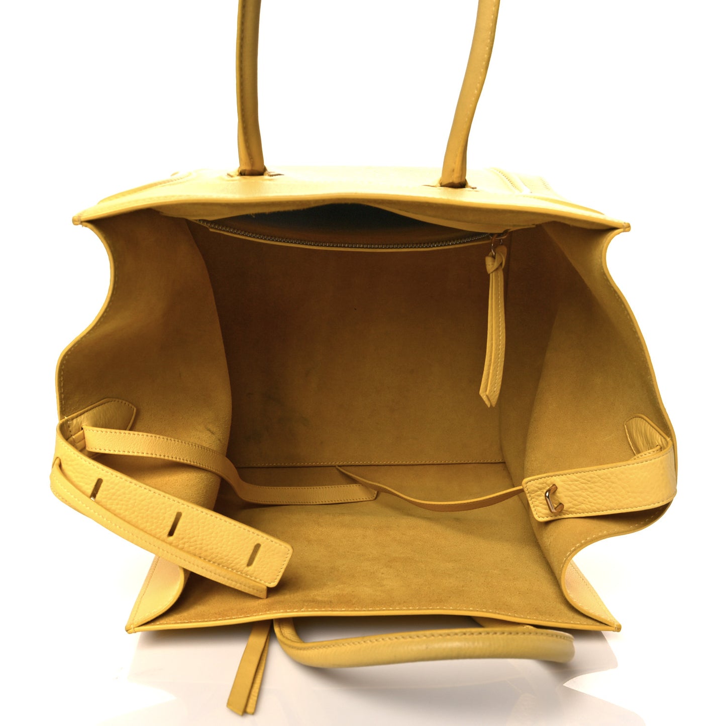 Grained Calfskin Medium Phantom Luggage Yellow