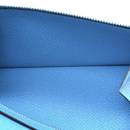 Hermes Epsom Bearn Gusset Wallet Bleu Zanzibar 5 of 18