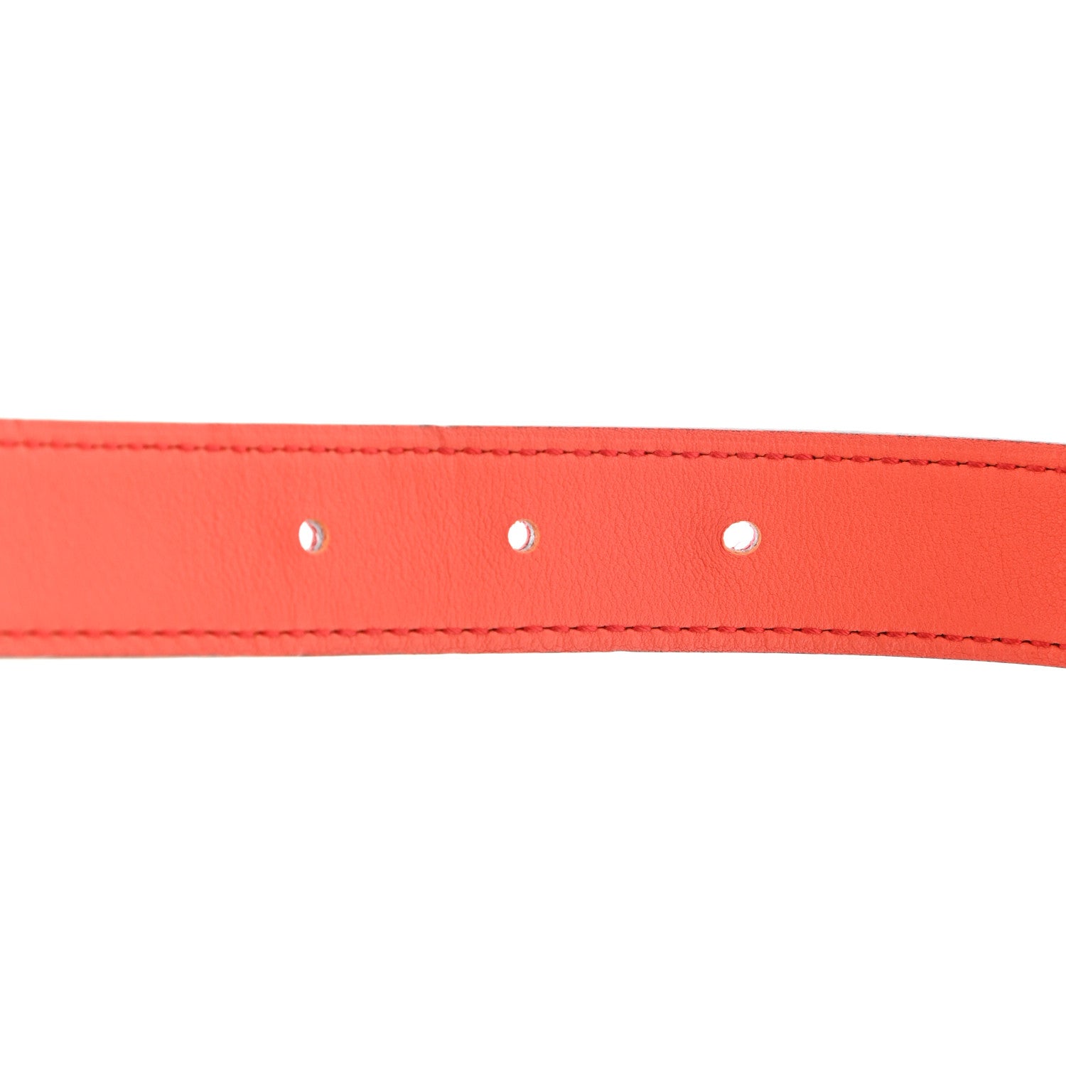 Hermes Swift Epsom 24mm Belt Strap 90 Orange Poppy Rose Azalee 5 of 6