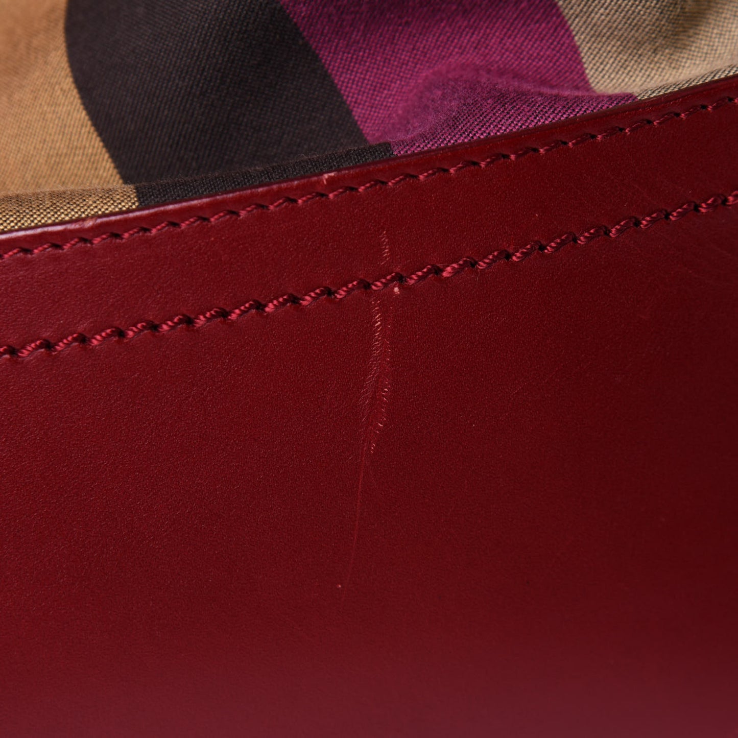 Pequin Striped Medium Roll Tote Bordeaux Multicolor Tobacco Lampone