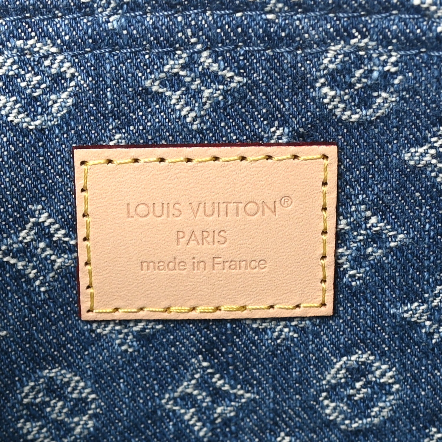Louis Vuitton Denim Monogram Jacquard Neverfull MM GM Blue 6 of 7