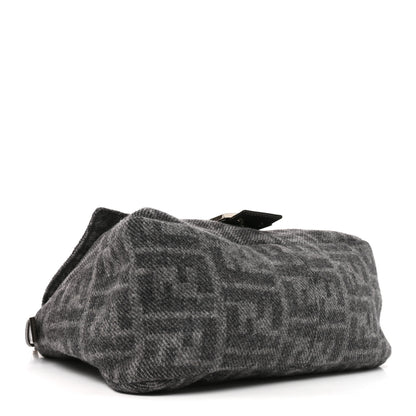 Fendi Wool Zucca Mama Baguette Grey 4 of 10