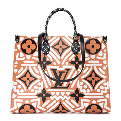 Louis Vuitton Monogram Giant Crafty Onthego GM Crème Caramel 1 of 10