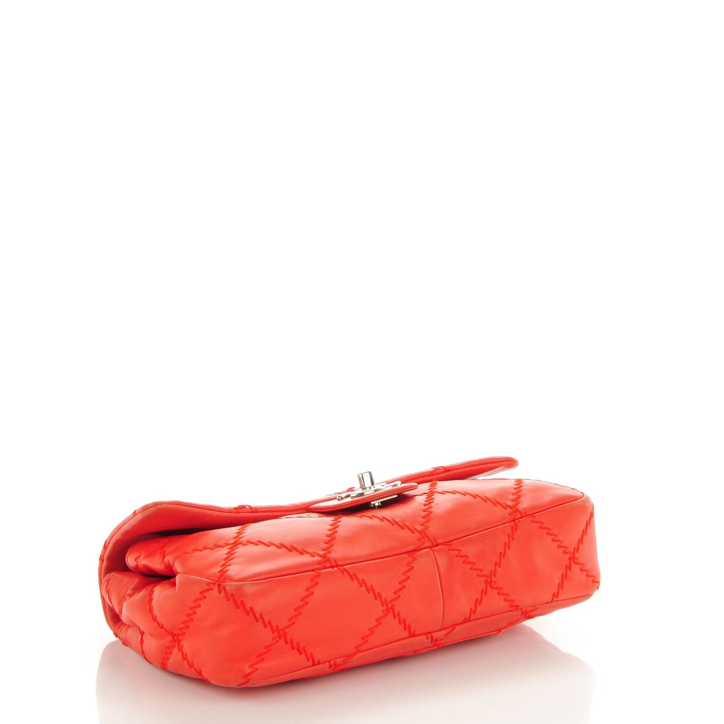 Calfskin Ultimate Stitch Flap Red