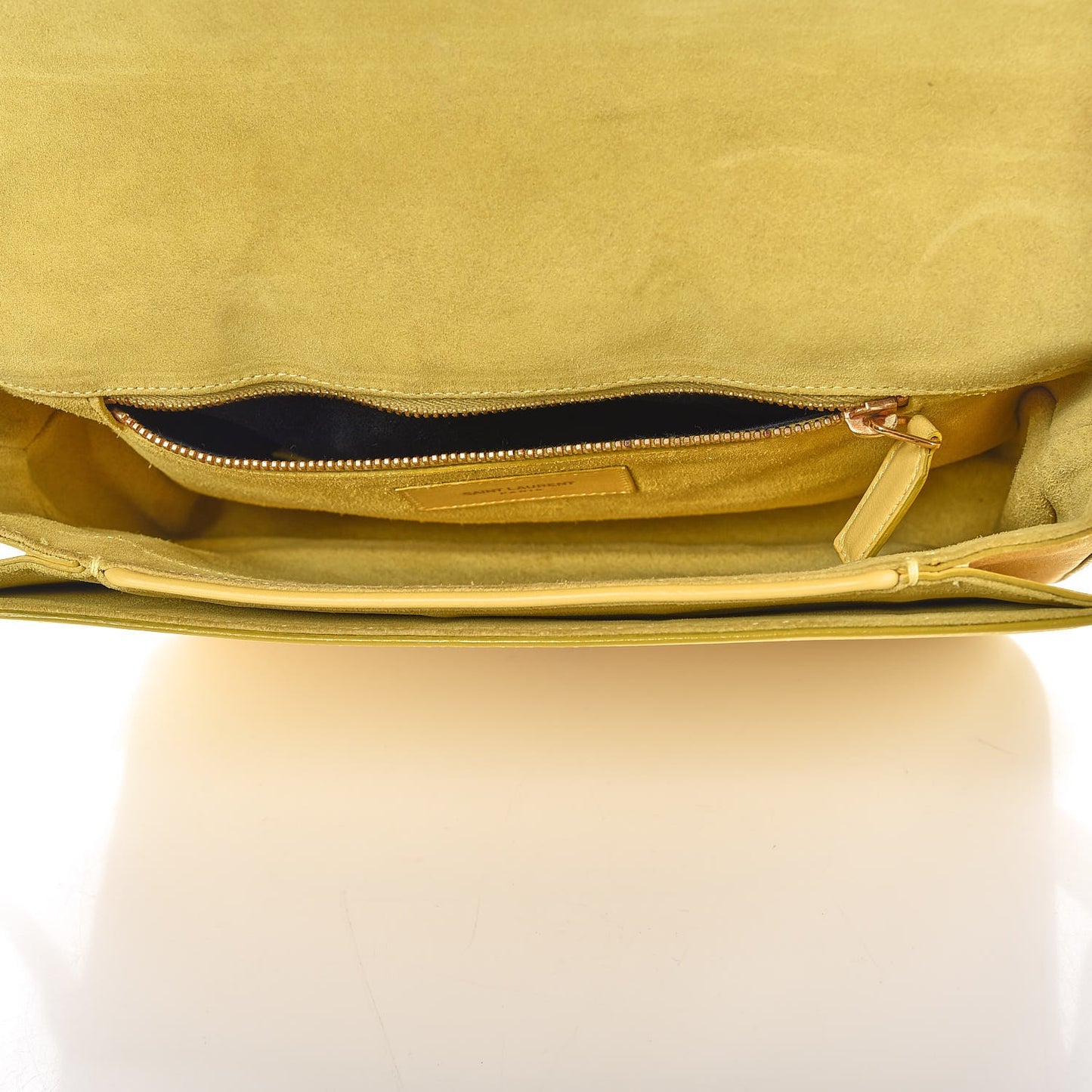 Calfskin Classic Y Satchel Yellow