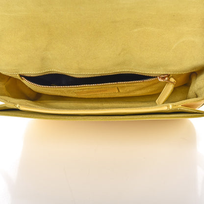 Saint Laurent Calfskin Classic Y Satchel Yellow 5 of 15